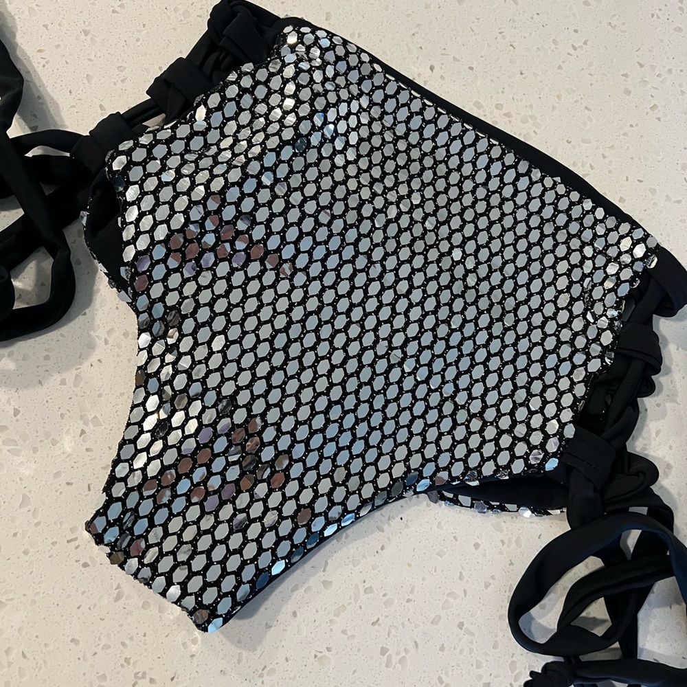 Sequin high waisted rave bottoms